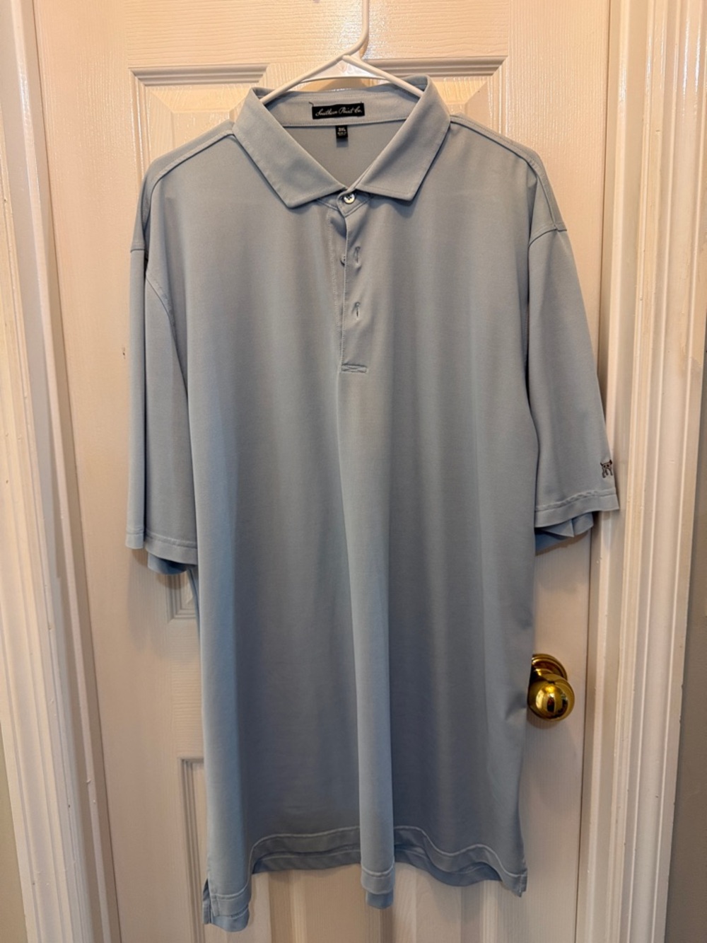 Southern Point Co. Men's Light Blue Polo Shirt